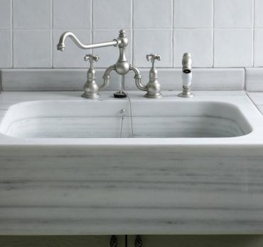 Comprar fregadero blanco mármol